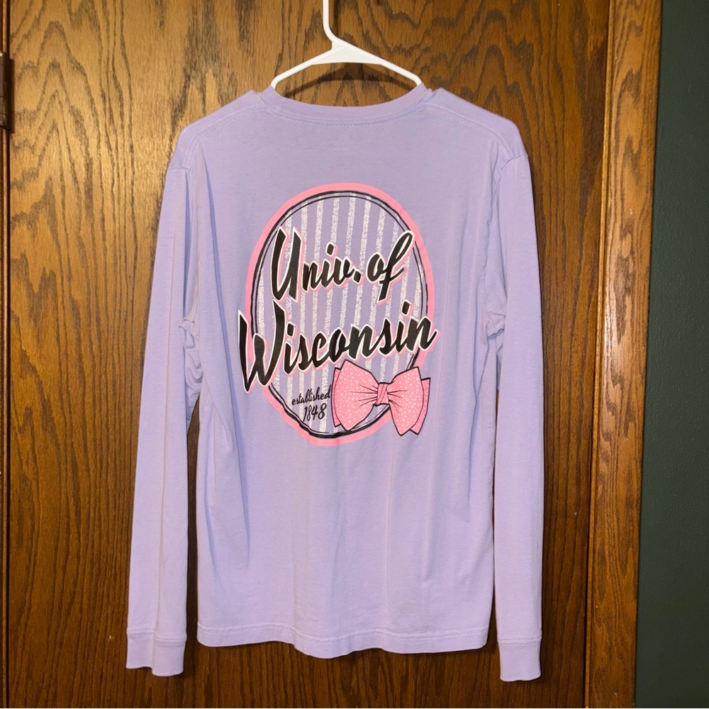Lavender Univ. of Wisconsin Long Sleeve Shirt